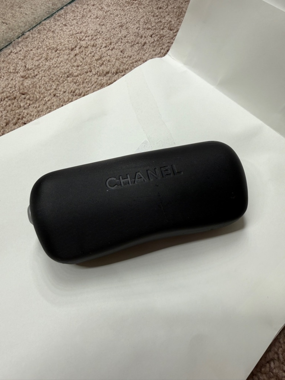 CHANEL Brown Rimless Rectangle Sunglasses with Gold Bridge - Picture 8 of 8
